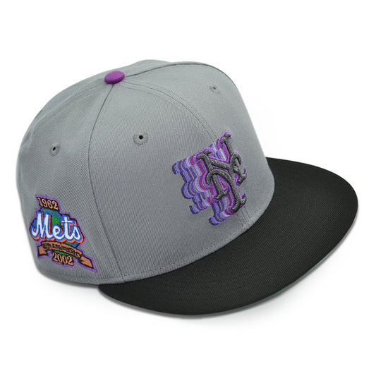 New York Mets "7 LINE" Exclusive New Era 59Fifty Fitted Hat - Storm/Black