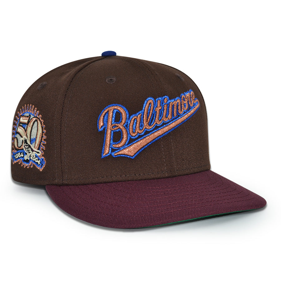 Baltimore Orioles "COULD'VE BEEN BMORE" Exclusive New Era 59Fifty Fitted Hat - Burntwood/Maroon