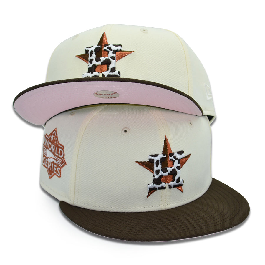 Houston Astros "MOOO PINKY" Exclusive New Era 59Fifty Fitted Ha - Chrome/Walnut