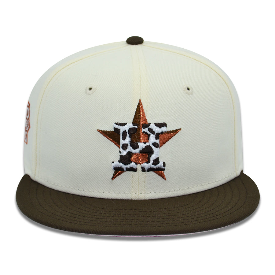 Houston Astros "MOOO PINKY" Exclusive New Era 59Fifty Fitted Ha - Chrome/Walnut