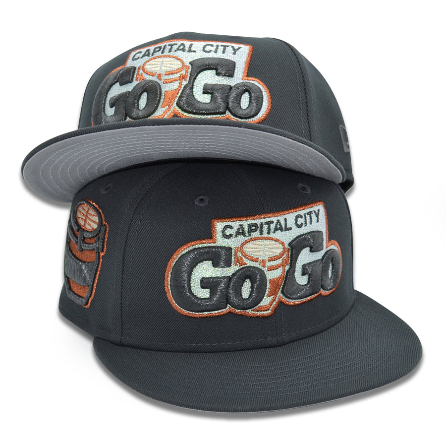 Capital City Go-Go "CAPITAL BLOOM" Wizards Exclusive New Era 59Fifty Fitted Hat - Dk Graphite