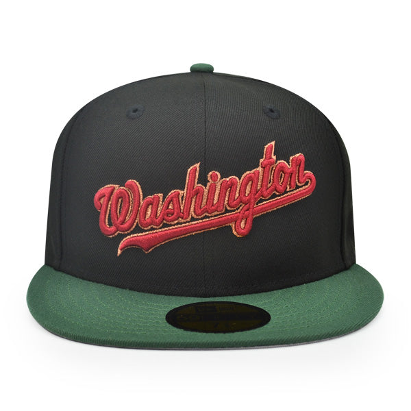 Washington Nationals Script 2023 ALL-STAR GAME Exclusive New Era 59Fifty Fitted Hat - Black/Mountain Green