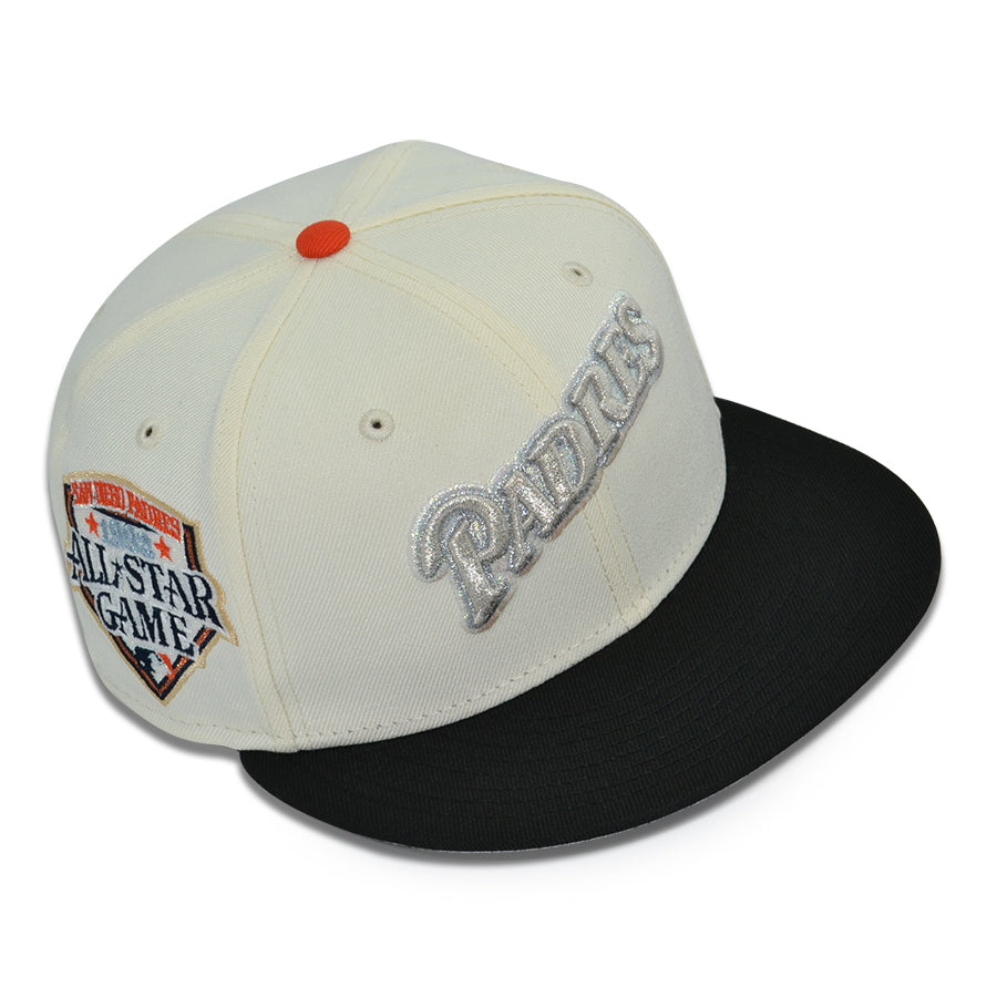 San Diego Padres "PATCHWORK PADRES" Exclusive New Era 59Fifty Fitted Hat - Chrome/Black