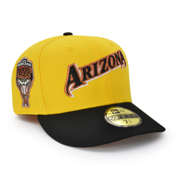 Arizona Diamondbacks 1989 INAUGURAL Exclusive New Era 59Fifty Fitted Hat - Canary Yellow/Black