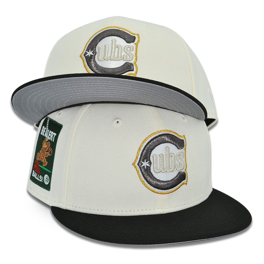 Chicago Cubs "INTER CITY" Exclusive New Era 59Fifty Fitted Hat - Chrome/Black