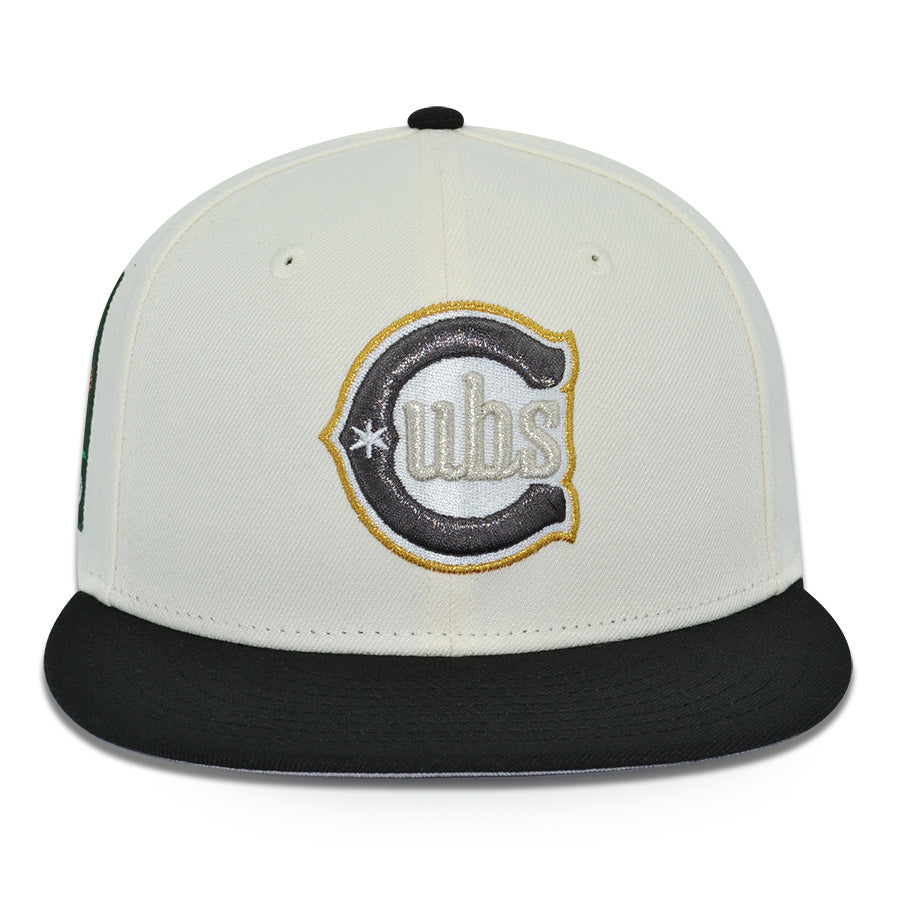 Chicago Cubs "INTER CITY" Exclusive New Era 59Fifty Fitted Hat - Chrome/Black