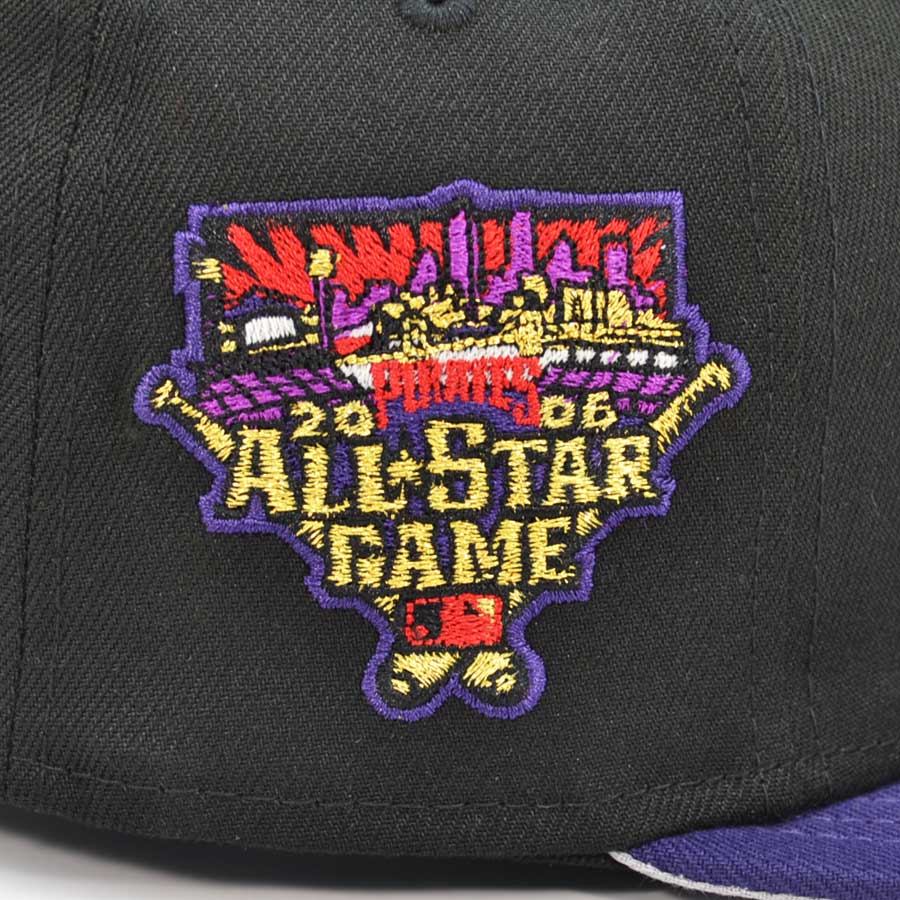 Pittsburgh Pirates 2006 ALL-STAR GAME Exclusive New Era 59Fifty Fitted Hat - Black/Purple