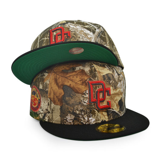 Washington Nationals DC 2008 INAUGURAL SEASON Exclusive New Era 59Fifty Fitted Hat - Real Tree Camo/Black