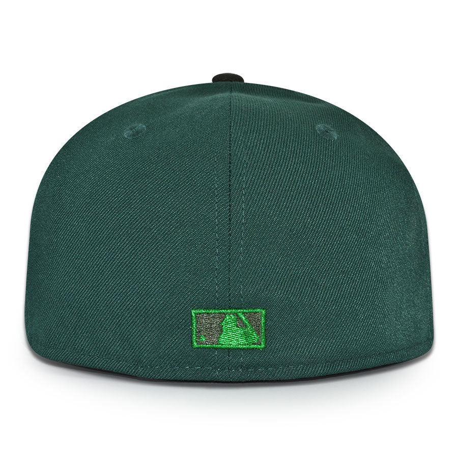 Oakland Athletics "EAST BAY" Exclusive New Era 59Fifty Fitted Hat - Dark Green/Black