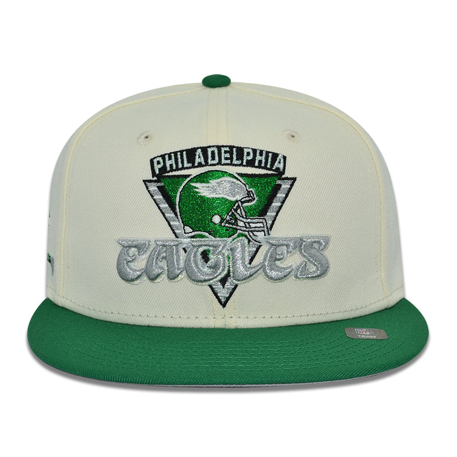 Philadelphia Eagles "AIR BARKLEY" Exclusive New Era 59Fifty Fitted Hat - Chrome/Kelly