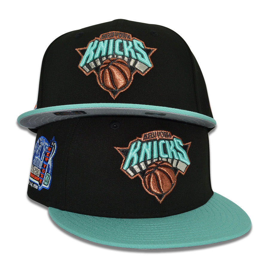 New York Knicks "STATUE OF LIBERTY" Exclusive New Era 59Fifty Fitted Hat - Black/Mint