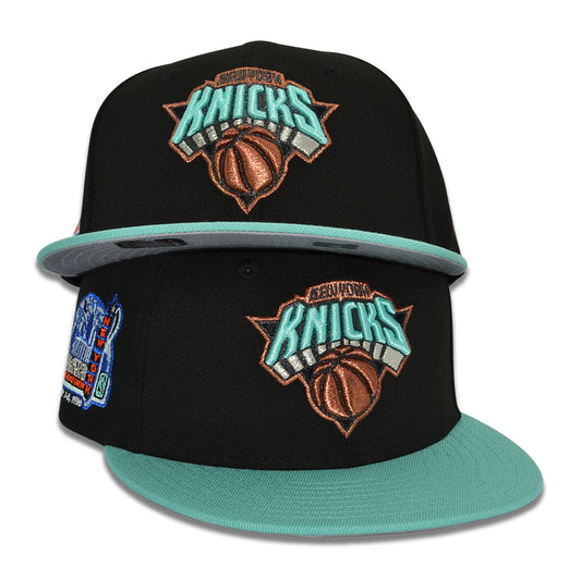 New York Knicks "STATUE OF LIBERTY" Exclusive New Era 59Fifty Fitted Hat - Black/Mint