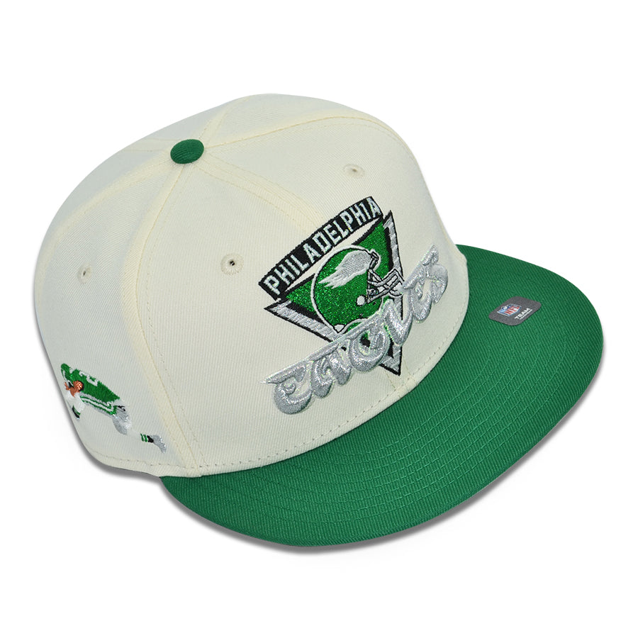 Philadelphia Eagles "AIR BARKLEY" Exclusive New Era 59Fifty Fitted Hat - Chrome/Kelly