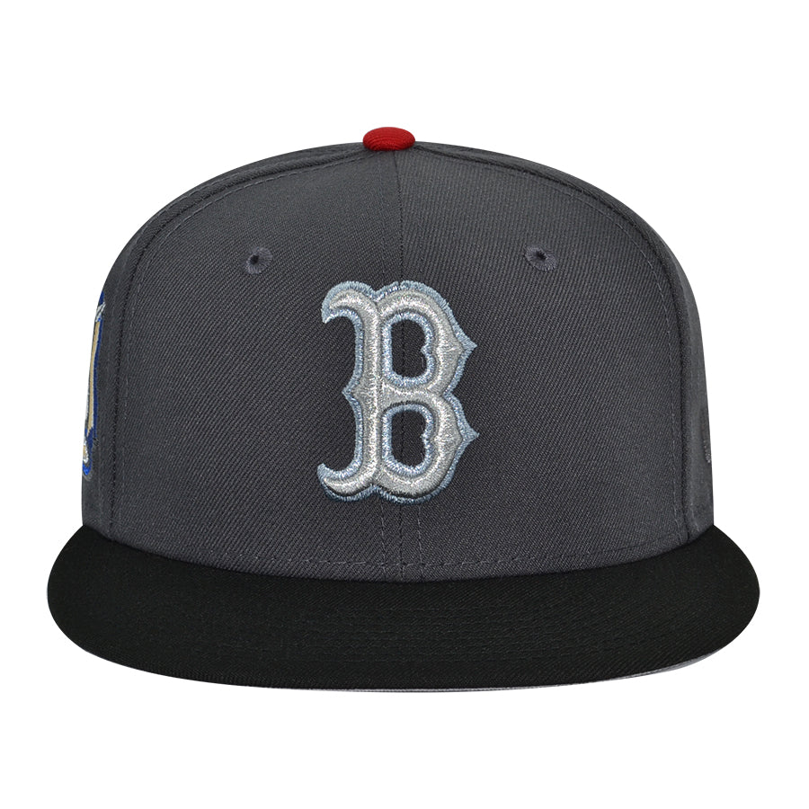 Boston Red Sox "THE PATRIOT" Exclusive New Era 59Fifty Fitted Hat - Dark Graphite/Black
