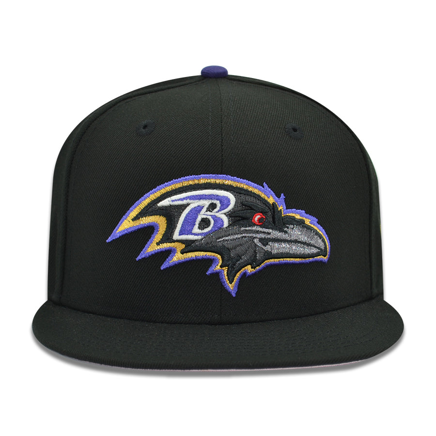 Baltimore Ravens "BLACKOUT BOWL" Exclusive New Era 59Fifty Fitted Hat - Black