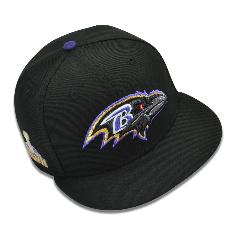 Baltimore Ravens "BLACKOUT BOWL" Exclusive New Era 59Fifty Fitted Hat - Black