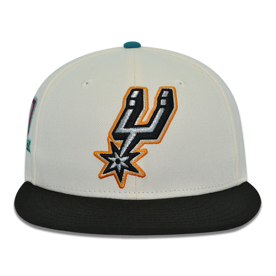 San Antonio Spurs "ALAMO DYNASTY" Exclusive New Era 59Fifty Fitted Hat - Chrome/Black Pinky