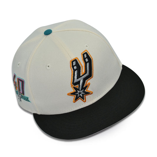 San Antonio Spurs "ALAMO DYNASTY" Exclusive New Era 59Fifty Fitted Hat - Chrome/Black Pinky