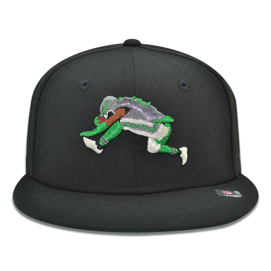 Philadelphia Eagles "REVERSE HURDLE" Exclusive New Era 59Fifty Fitted Hat - Black