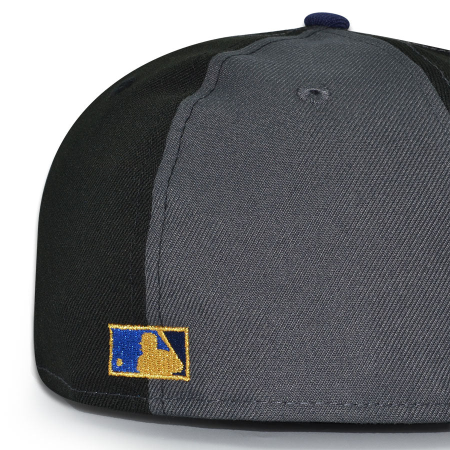 Seattle Mariners "QUARANTINE WAVE" Exclusive New Era 59Fifty Fitted Hat - Black/Graphite Pinwheel