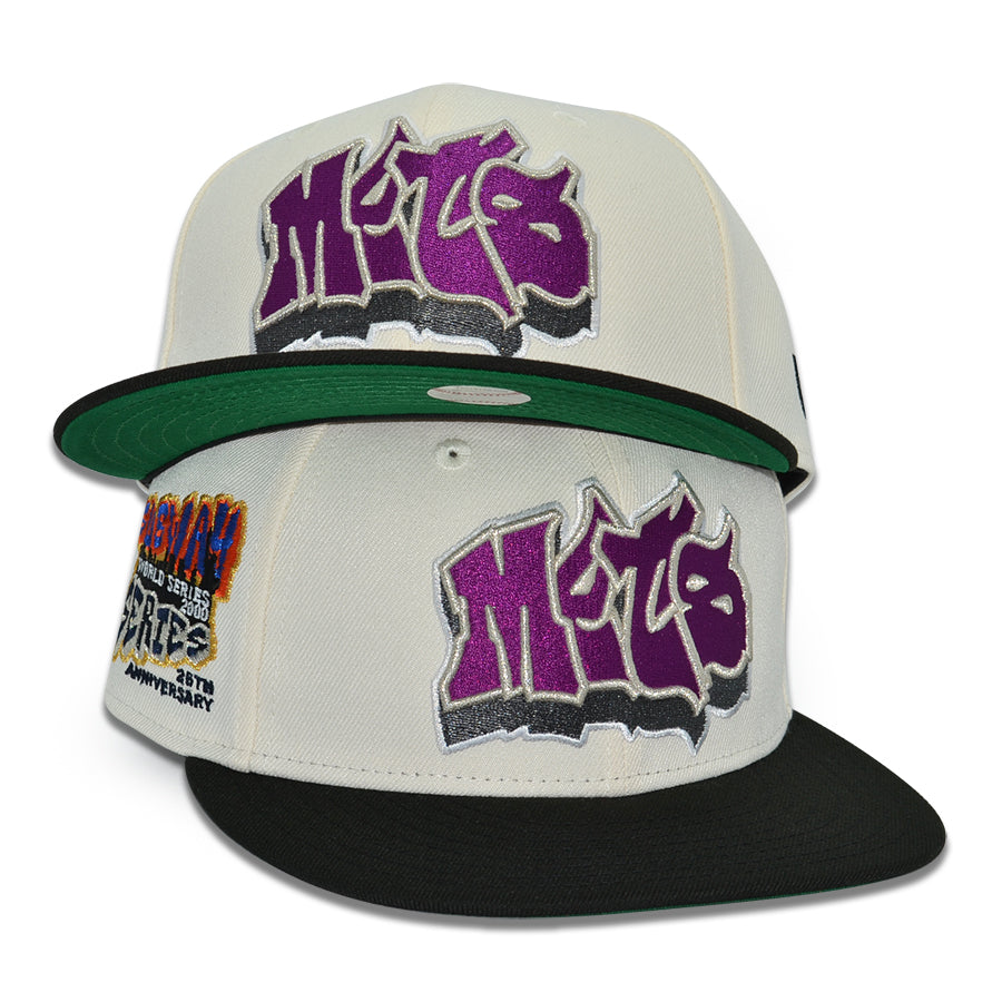 New York Mets "GRAFFITI EXPRESS" Exclusive New Era 59Fifty Fitted Hat - Chrome/Black