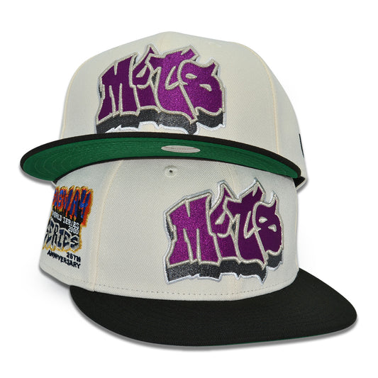 New York Mets "GRAFFITI EXPRESS" Exclusive New Era 59Fifty Fitted Hat - Chrome/Black