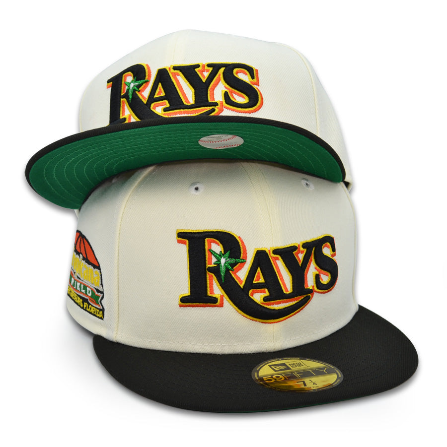 Tampa Bay Devil Rays TROPICANA FIELD Exclusive New Era 59Fifty Fitted Hat - Chrome/Black