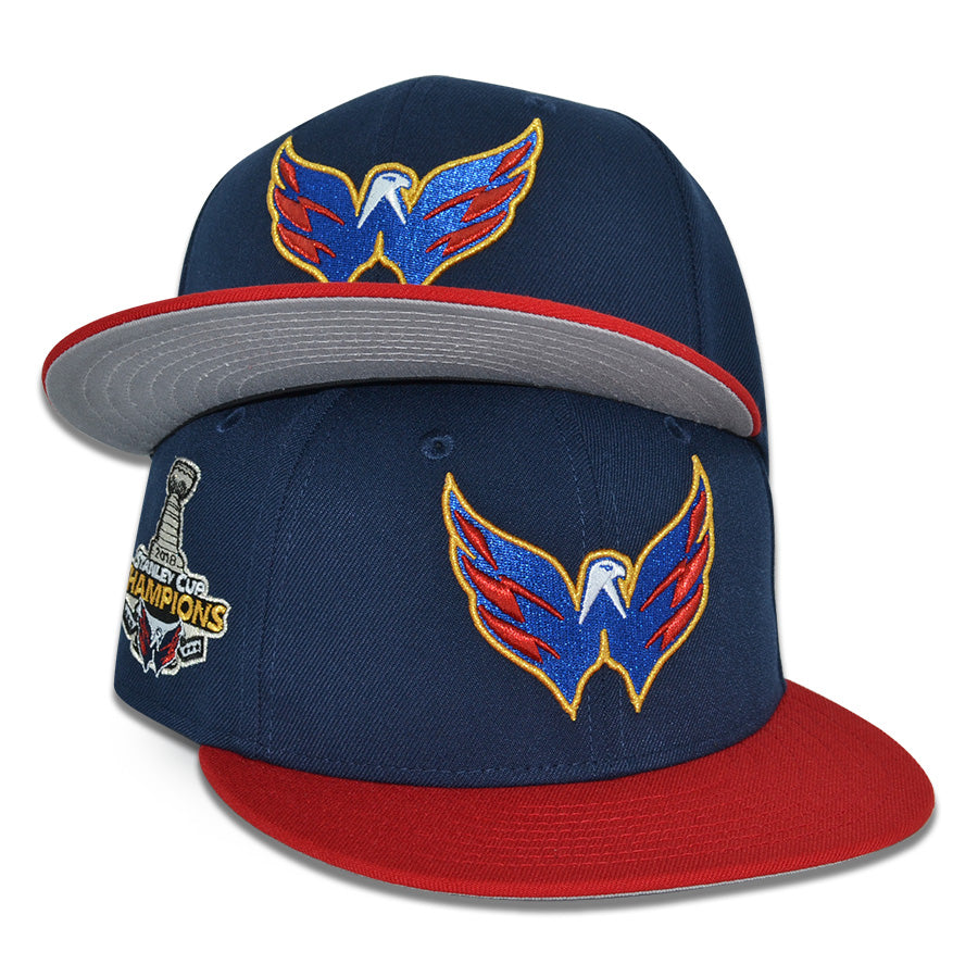 Washington Capitals "WEAGLE" Exclusive New Era 59Fifty Fitted Hat - Oceanside/Red