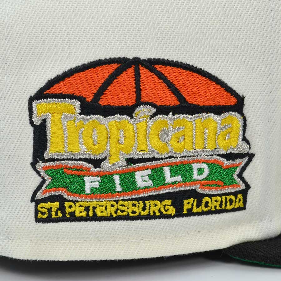 Tampa Bay Devil Rays TROPICANA FIELD Exclusive New Era 59Fifty Fitted Hat - Chrome/Black