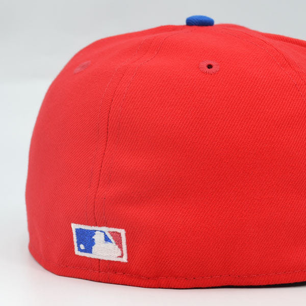 Washington Nationals Script 2019 WORLD SERIES CHAMPIONS Exclusive New Era 59Fifty Fitted Hat - FDR/Blue Azure