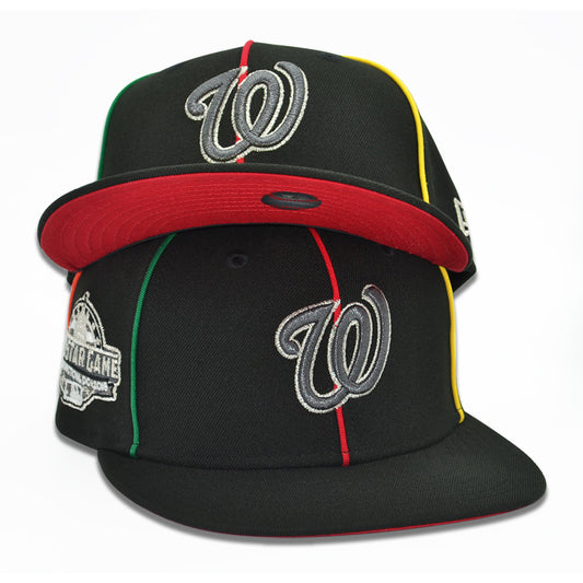 Washington Nationals "SILVER LINE" Exclusive New Era 59Fifty Fitted Hat - Black
