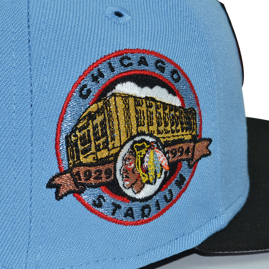 Chicago Blackhawks "MADHOUSE" Exclusive New Era 59Fifty Fitted Hat - Sky/Black