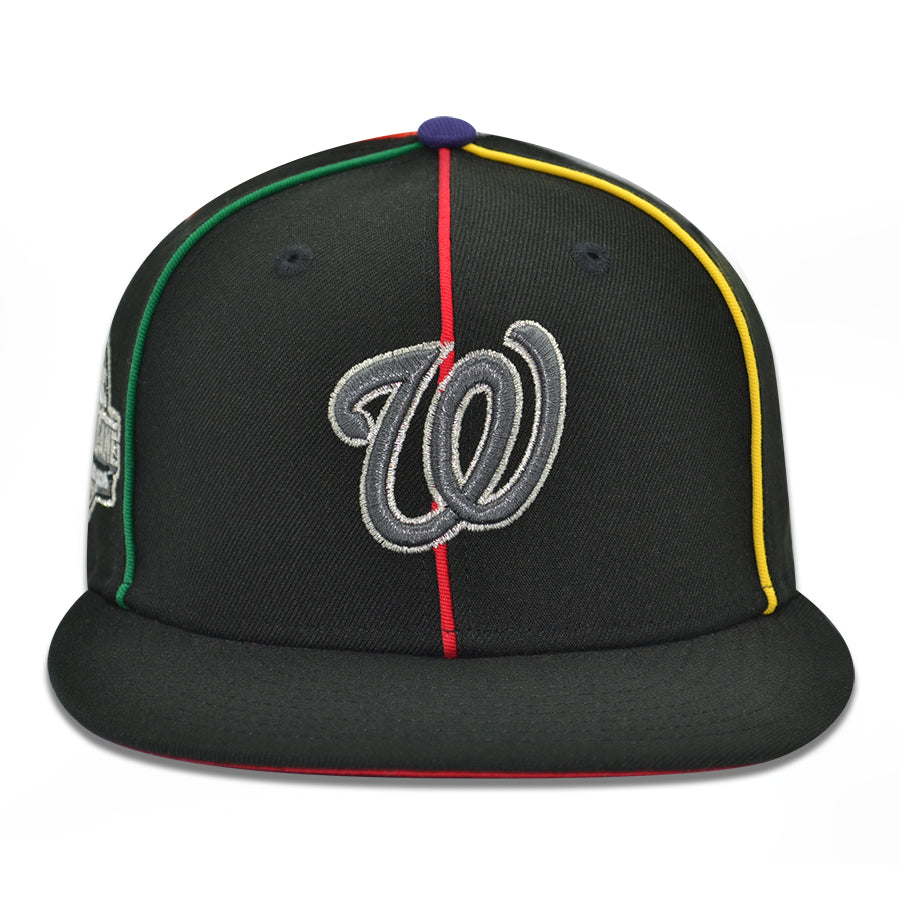 Washington Nationals "SILVER LINE" Exclusive New Era 59Fifty Fitted Hat - Black