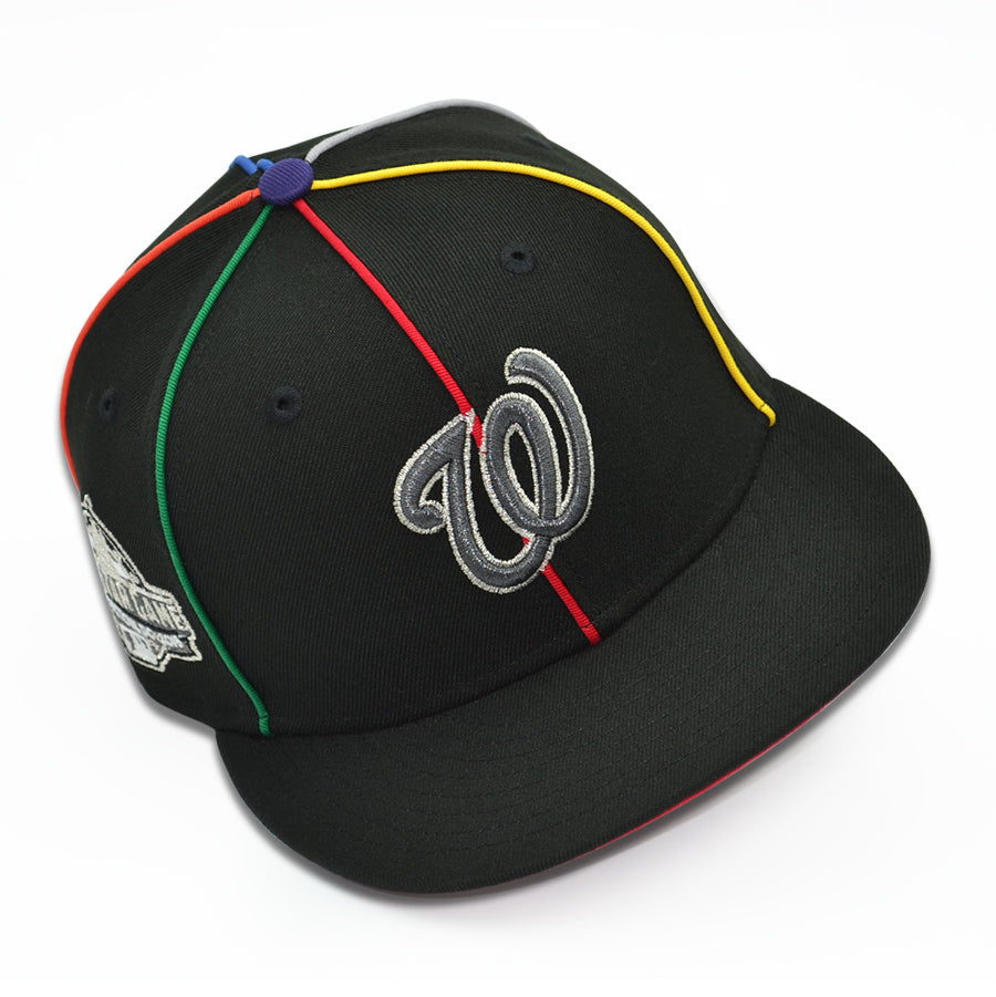 Washington Nationals "SILVER LINE" Exclusive New Era 59Fifty Fitted Hat - Black