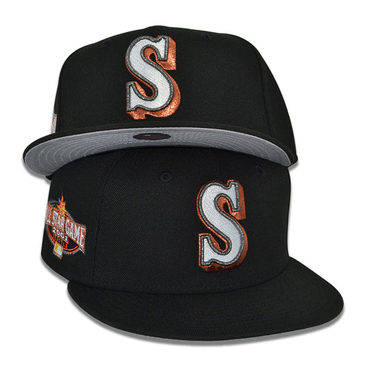 Seattle Mariners "SUPERNOVA" Exclusive New Era 59Fifty Fitted Hat - Black