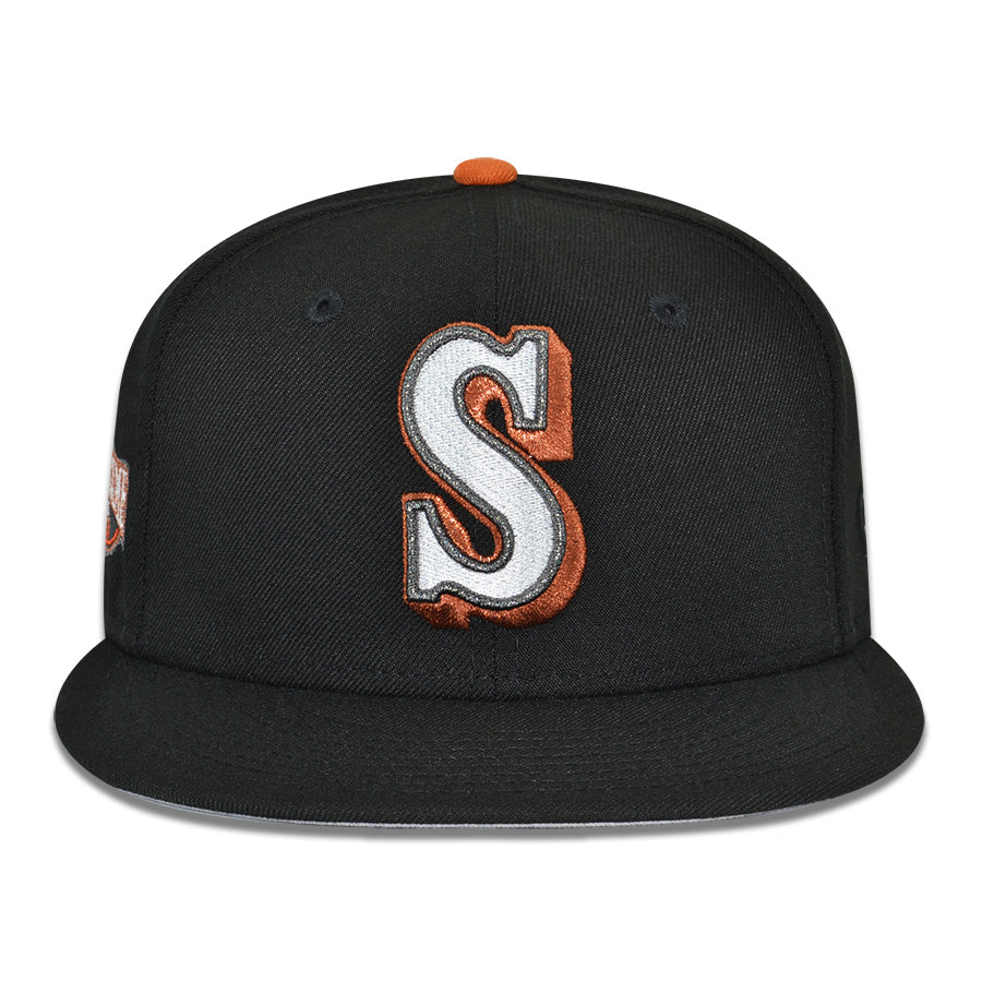 Seattle Mariners "SUPERNOVA" Exclusive New Era 59Fifty Fitted Hat - Black