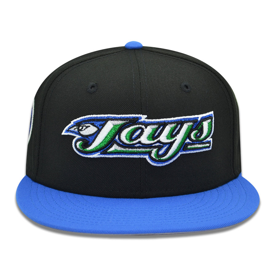 Toronto Blue Jays "2 J's" Exclusive New Era 59Fifty Fitted Hat - Black/Blue Bead