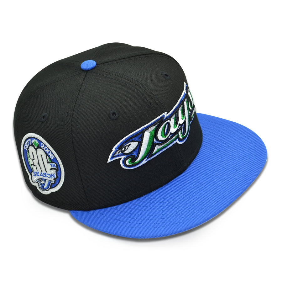 Toronto Blue Jays "2 J's" Exclusive New Era 59Fifty Fitted Hat - Black/Blue Bead
