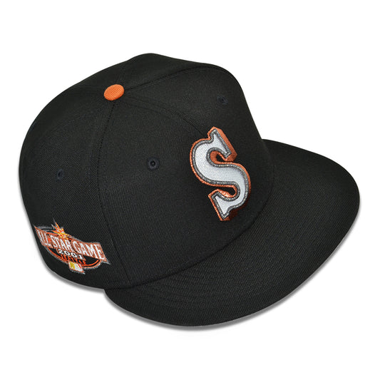 Seattle Mariners "SUPERNOVA" Exclusive New Era 59Fifty Fitted Hat - Black