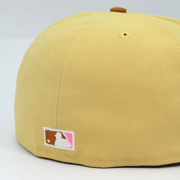 Florida Marlins 10th ANNIVERSARY Exclusive New Era 59Fifty Fitted Hat - Vegas Gold/Peanut