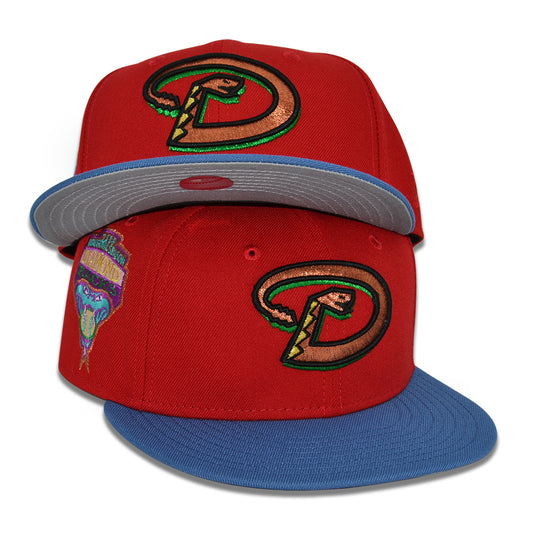 Arizona Diamondbacks "DRAGON TAIL" Exclusive New Era 59Fifty Fitted Hat -Scarlet/Indigo