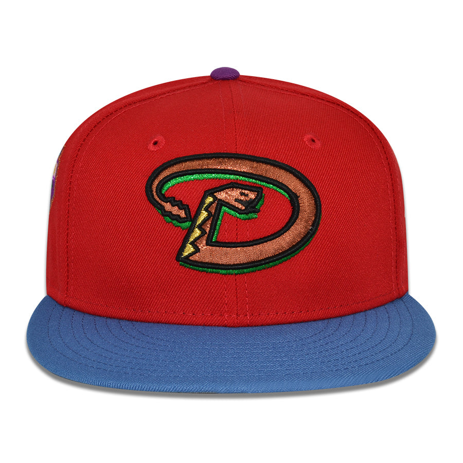 Arizona Diamondbacks "DRAGON TAIL" Exclusive New Era 59Fifty Fitted Hat -Scarlet/Indigo