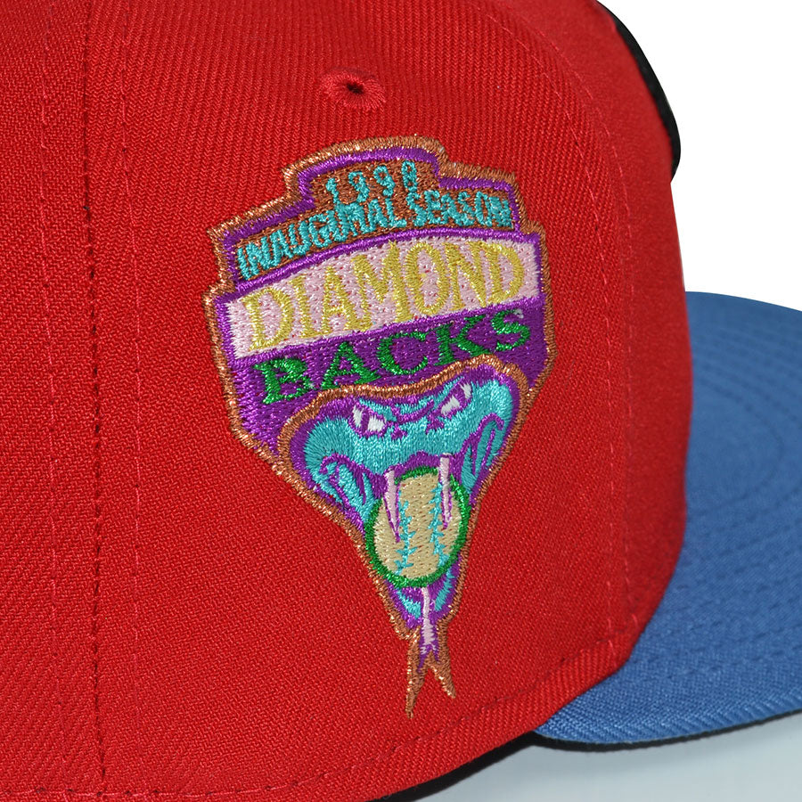 Arizona Diamondbacks "DRAGON TAIL" Exclusive New Era 59Fifty Fitted Hat -Scarlet/Indigo