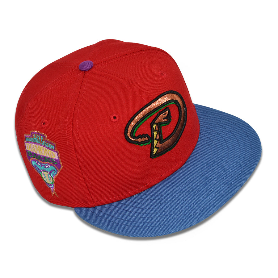 Arizona Diamondbacks "DRAGON TAIL" Exclusive New Era 59Fifty Fitted Hat -Scarlet/Indigo