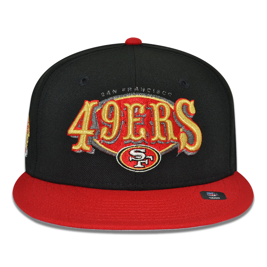 San Francisco 49ers "GOLD RUSH" Exclusive New Era 59Fifty Fitted Hat - Black/Scarlet