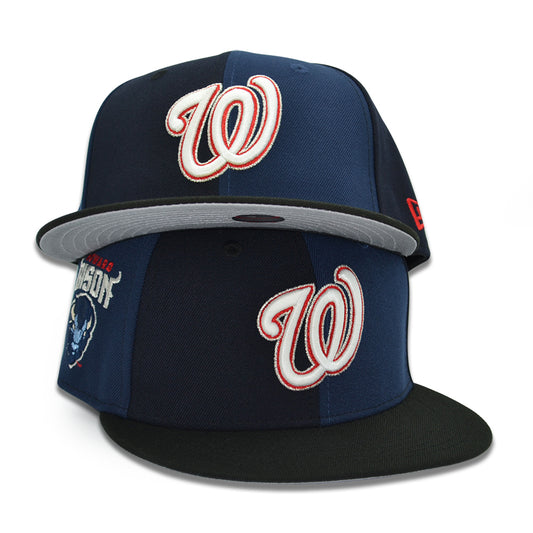 Washington Nationals "HOW U NATS" Exclusive New Era 59Fifty Fitted Hat - Ocean Side/Black
