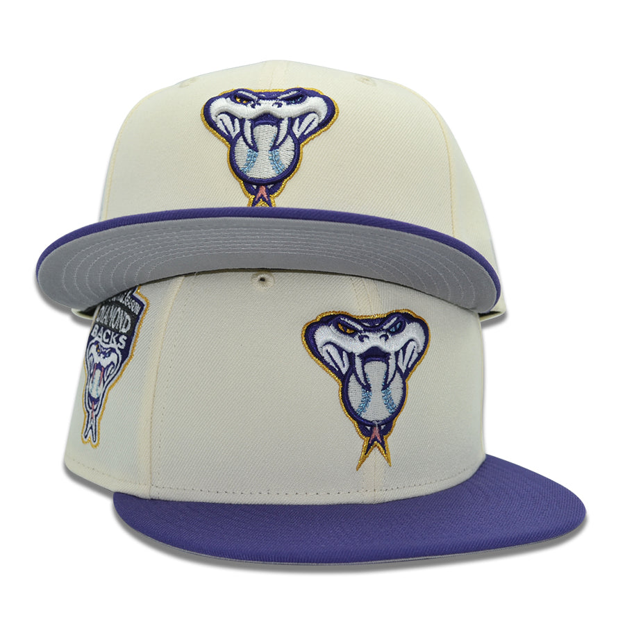 Arizona Diamondbacks "OBANAI" Exclusive New Era 59Fifty Fitted Hat - Chrome/New Orchid