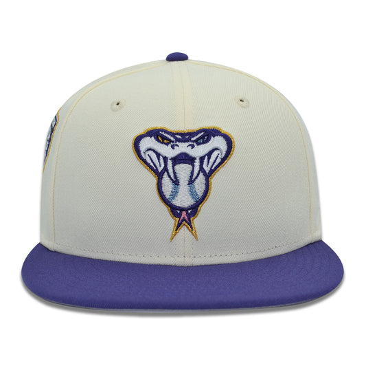 Arizona Diamondbacks "OBANAI" Exclusive New Era 59Fifty Fitted Hat - Chrome/New Orchid