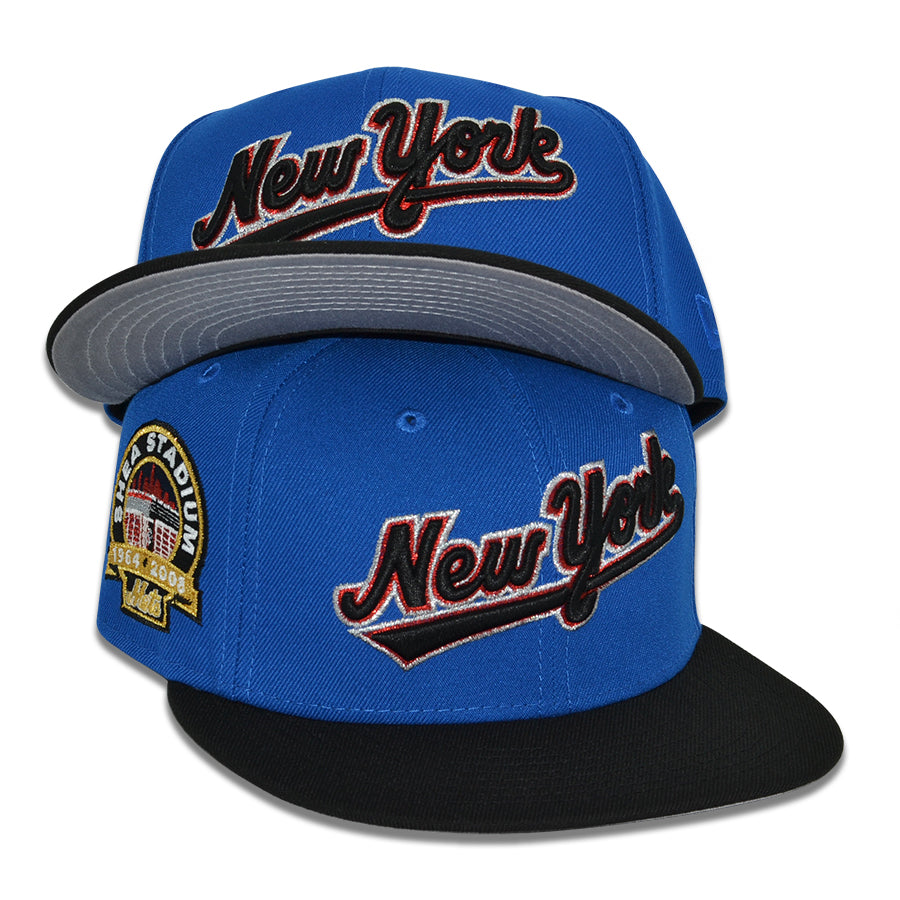 New York Mets "D.M.C" Exclusive New Era 59Fifty Fitted Hat -Blue Azure/Black