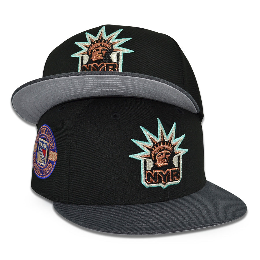 New York Rangers "THE TORCH" Exclusive New Era 59Fifty Fitted Hat - Black/Dark Graphite